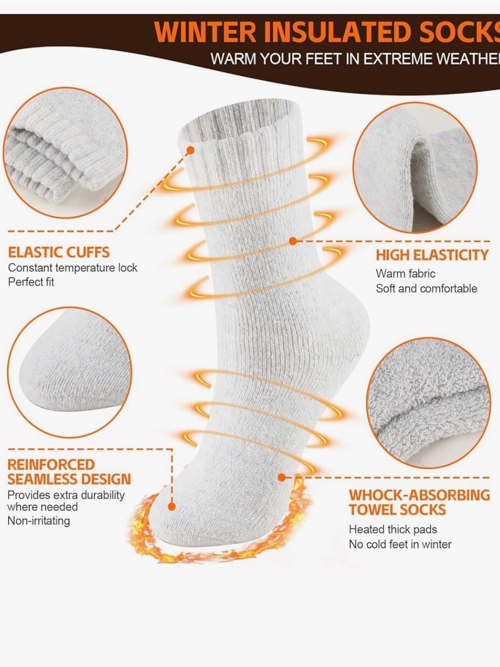 Thermal Insulated Crew Socks
